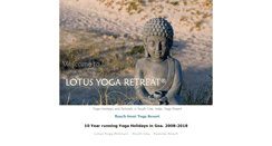 Desktop Screenshot of lotus-yoga-retreat.com
