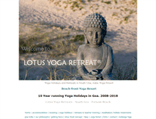 Tablet Screenshot of lotus-yoga-retreat.com